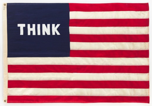 William N. Copley Think American Flag